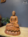 Tượng Phật Thích Ca Gỗ Hương Cao 50 Ngang 36 Sâu 30 (cm)