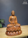 Tượng Phật Thích Ca Gỗ Hương Cao 50 Ngang 36 Sâu 30 (cm)