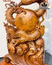 Tượng Nhất Long Gỗ Ngọc Am Cao 130 Ngang 52 Sâu 14 Kỷ Cao 160 (cm)
