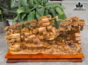 Tiểu Cảnh Làng Quê Gỗ Xá Xị Cao 48 Ngang 85 Sâu 23 (cm)