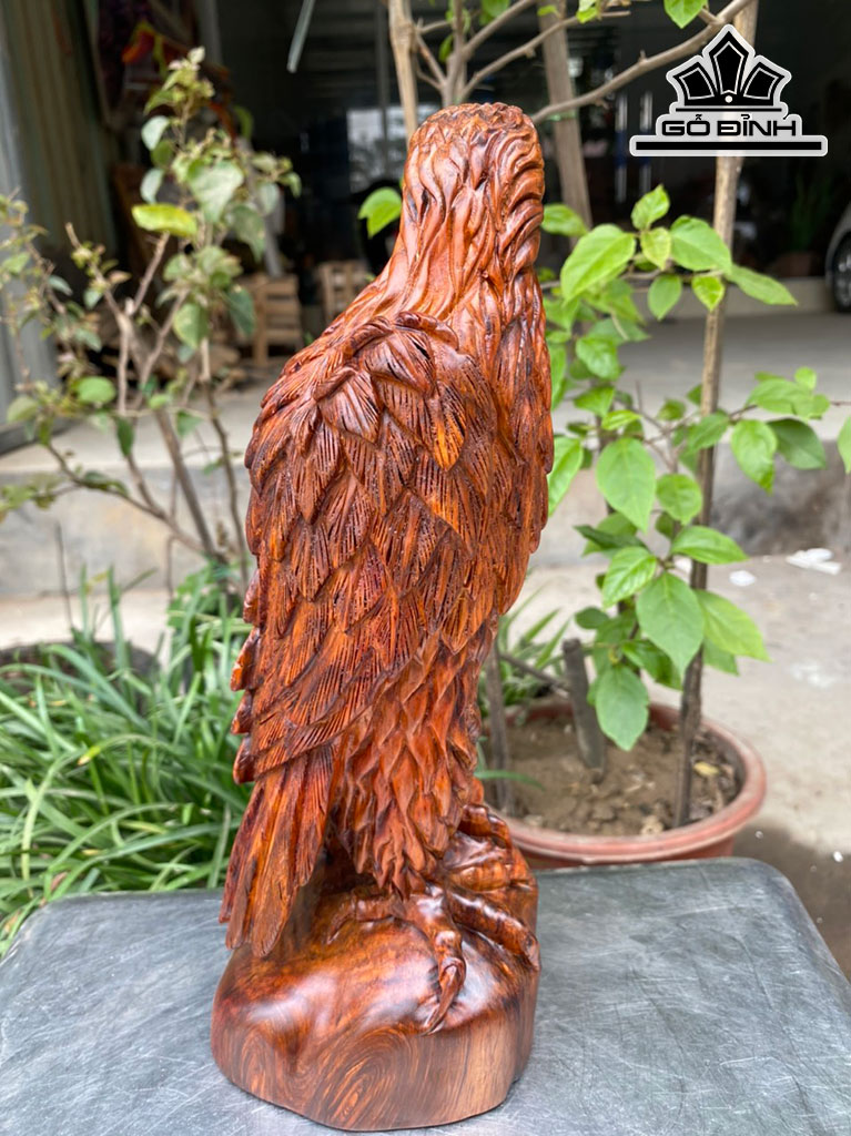 Tượng Đại Bàng Gỗ Sưa Cao 29 Ngang 10 Sâu 10 (cm)