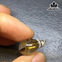 Mặt Dây truyền Túi Tiền Đá Thạch Anh Tóc Vàng Cao 18,7 Ngang 13,5 Sâu 10 (mm) 2,8g