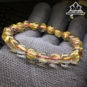 Vòng Tay Đá Thạch Anh Tóc Vàng Đường Kính Hạt 8,5 (mm) 20g