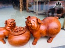 Tượng Heo Mẫu Tử Gỗ Hương Cao 22 Ngang 56 Sâu 20 (cm)
