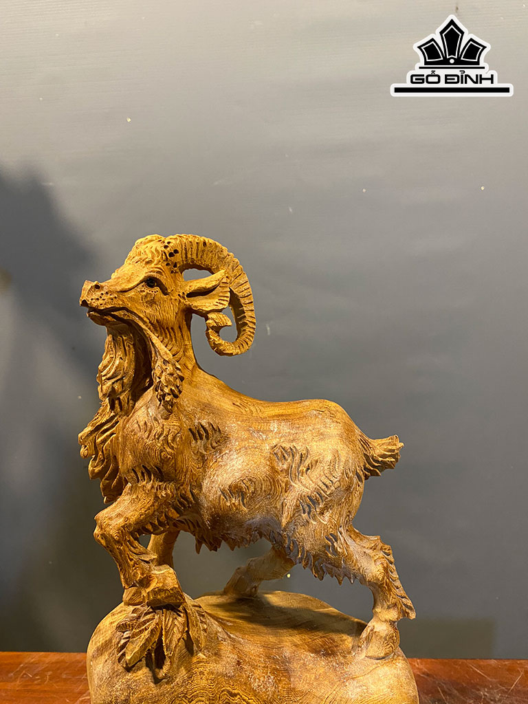 Tượng Nhất Dương Gỗ Ngọc Am Cao 37 Ngang 18 Sâu 10 (cm)