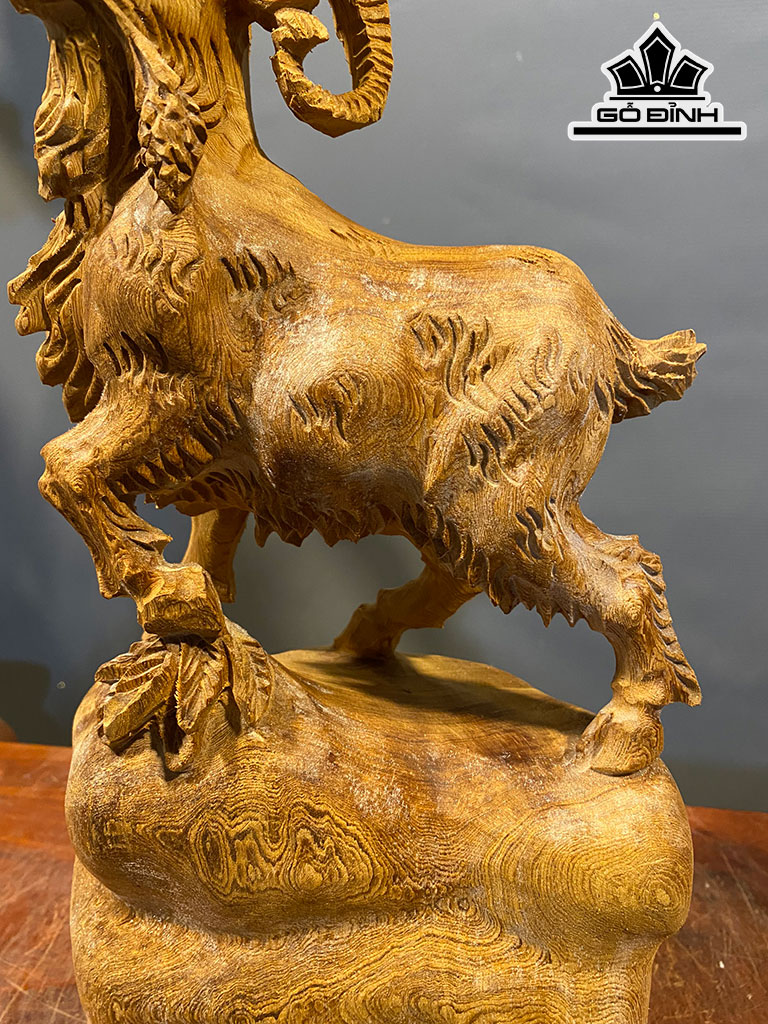 Tượng Nhất Dương Gỗ Ngọc Am Cao 37 Ngang 18 Sâu 10 (cm)