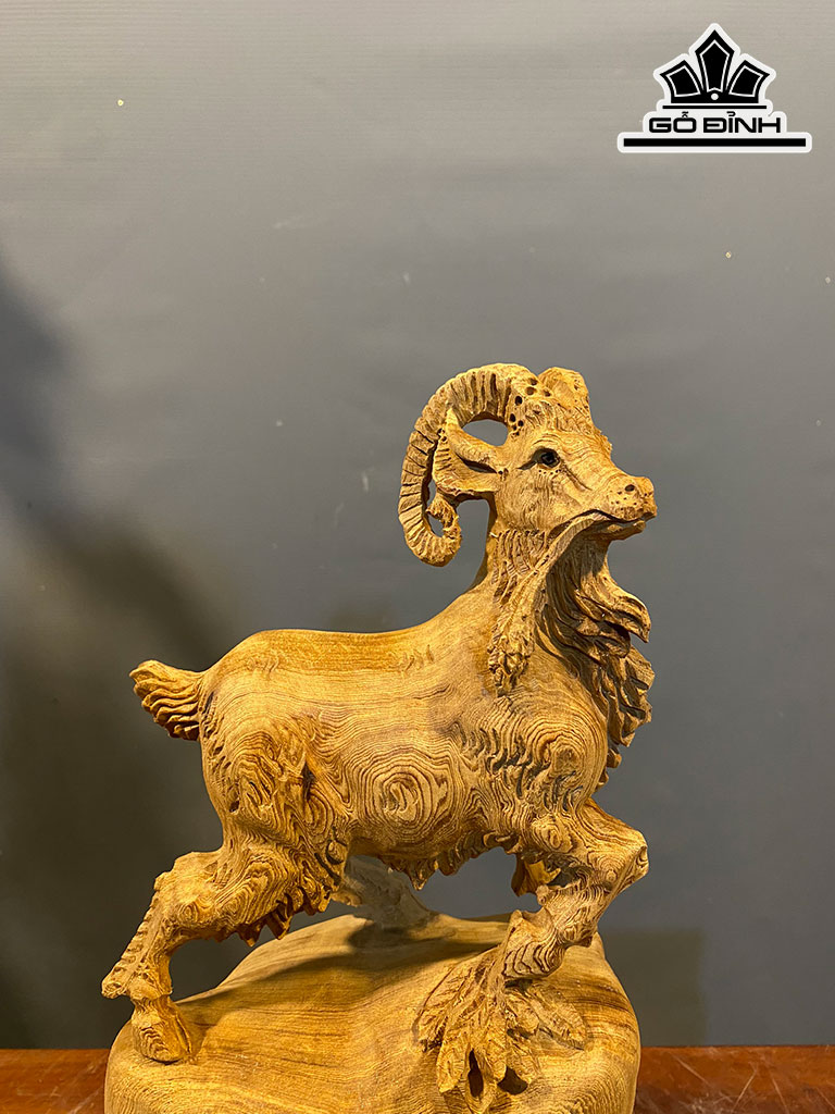 Tượng Nhất Dương Gỗ Ngọc Am Cao 38 Ngang 18 Sâu 10 (cm)