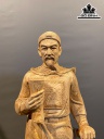 Tượng Trần Quốc Tuấn Gỗ Ngọc Am Cao 58 Ngang 18 Sâu 15,5 (cm)