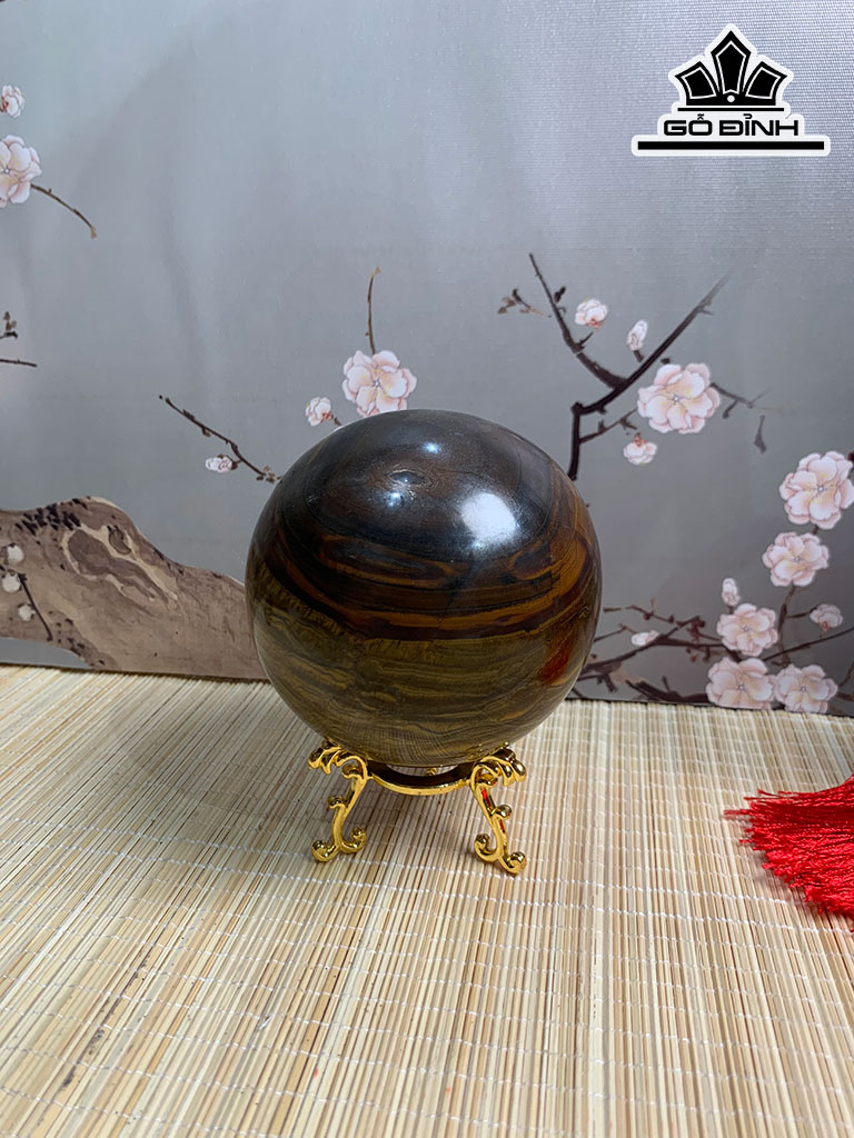 Bi Cầu Đá Mắt Hổ Đường Kính 9,8 (cm) 1,18kg