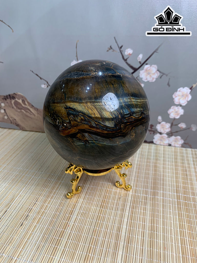 Bi Cầu Đá Mắt Hổ Đường Kính 11,5 (cm) 2,2kg