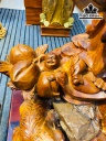 Tượng Phật Di Lặc Tam Phúc Gỗ Hương Cao 162 Ngang 90 Sâu 50 (cm)