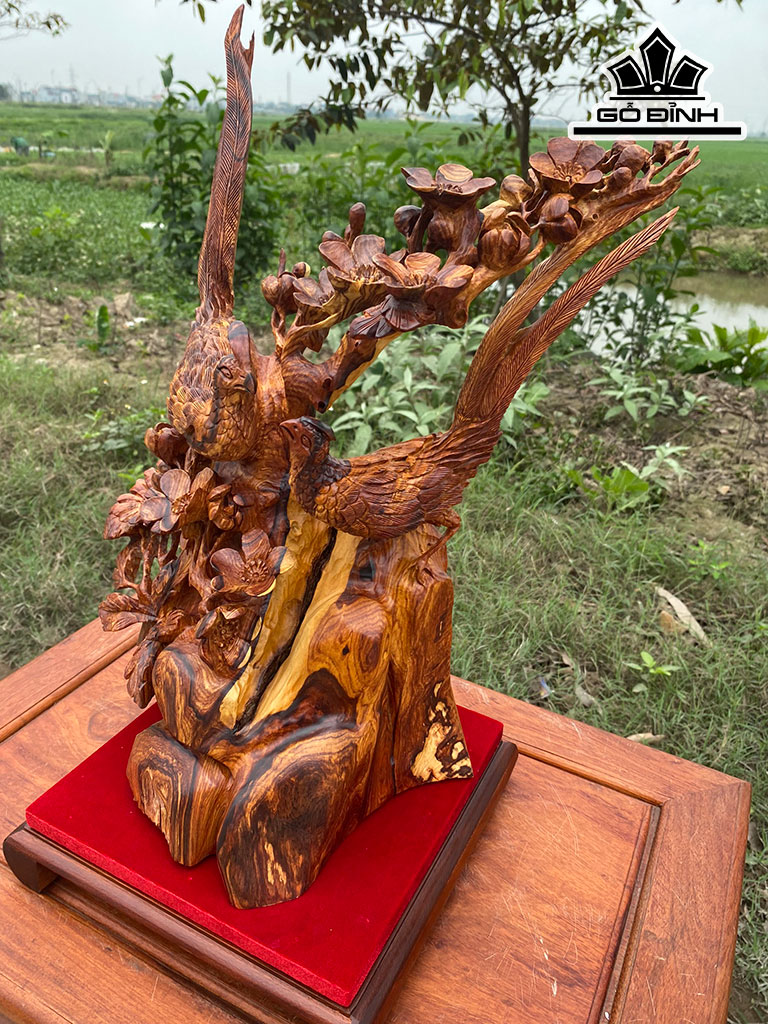 Mai Trĩ Gỗ Cẩm Cao 52 Ngang 38 Sâu 25 (cm)