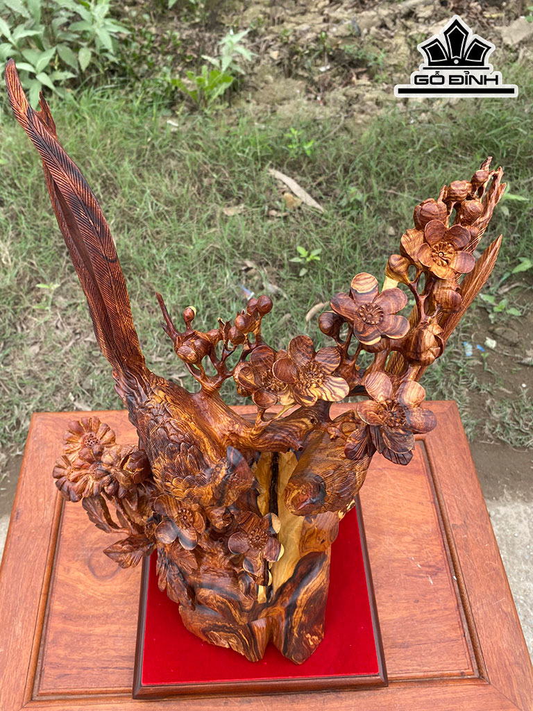 Mai Trĩ Gỗ Cẩm Cao 52 Ngang 38 Sâu 25 (cm)