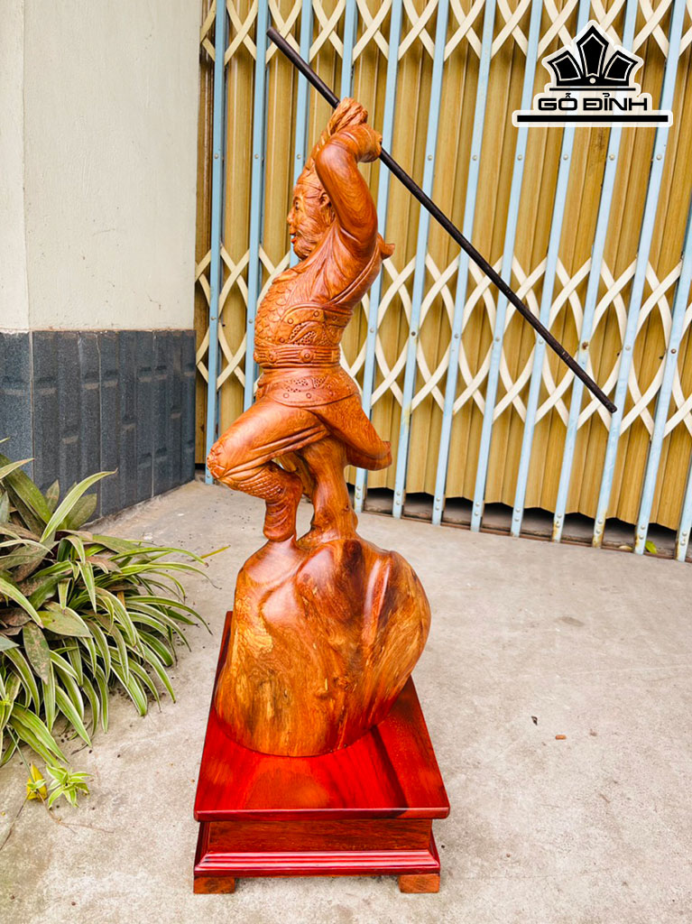 Tề Thiên Đại Thánh Gỗ Hương Cao 66 Ngang 30 Sâu 22 Cao Cả Kỷ 80 (cm)