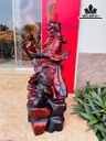 Tượng Quan Công Gỗ Trắc  Cao 60 Ngang 33 Sâu 22 (cm)