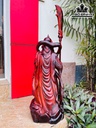 Tượng Quan Công Gỗ Trắc Cao 68 Ngang 30 Sâu 26 (cm)