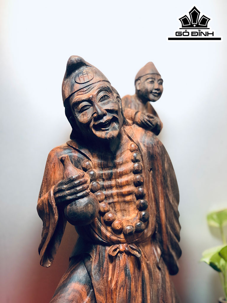 Tượng Tế Công Gỗ Trắc Ngang 38 Cao 16 Sâu 14 (cm)