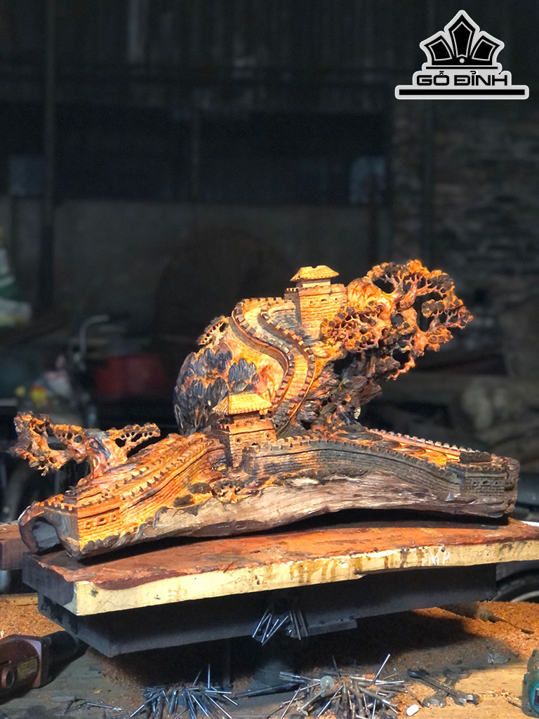 Vạn Lý Trường Thành Gỗ Trắc Cao 71 Ngang 36 Sâu 30 (cm)