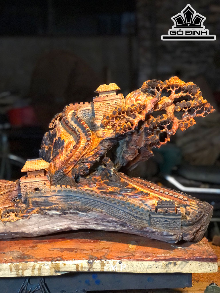 Vạn Lý Trường Thành Gỗ Trắc Cao 71 Ngang 36 Sâu 30 (cm)