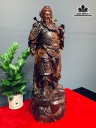 Tượng Quan Công Gỗ Trắc Cao 63 Ngang 24 Sâu 22 (cm)