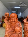 Tượng Phúc Lộc Thọ (Tam Đa) Gỗ Hương Cao 80 Ngang 30 Sâu 23 (cm)