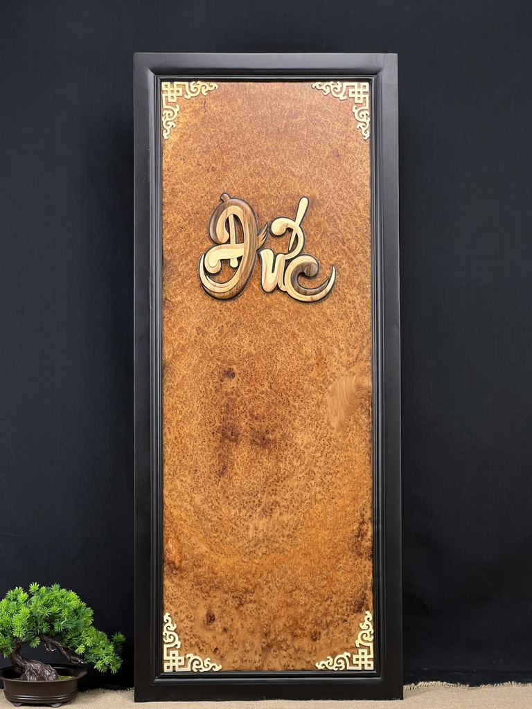 Tranh Gỗ Gỗ Nu Ngọc Am Cao 112 Ngang 46 Sâu 2,5 (cm)