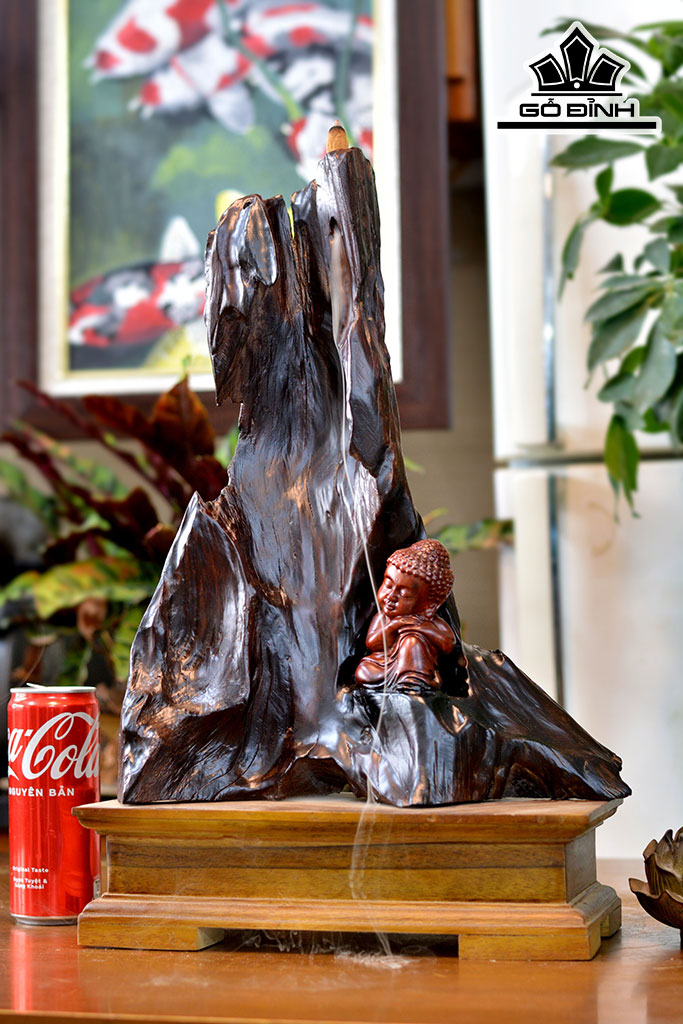 pTác Phẩm Phật Ngủ An Nhiên Gỗ Trắc Cao 48 Ngang 30 Sâu 12,6 (cm)