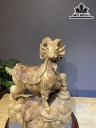 Tượng Dê Phong Thủy Gỗ Ngọc Am Cao 56 Ngang 42 Sâu 17 (cm)