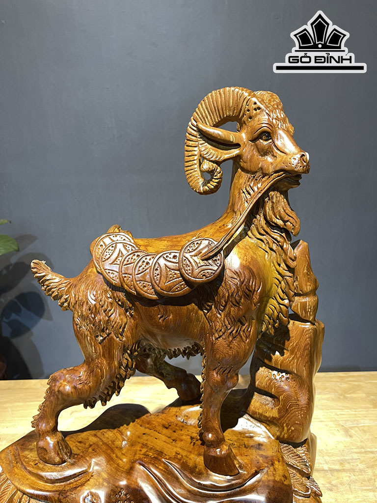 Tượng Nhất Dương Gỗ Ngọc Am Cao 60 Ngang 40 Sâu 20 (cm)