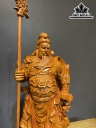 Tượng Quan Công Gỗ Hương Ngang 79 Cao 30 Sâu 20 Cao Cả Kỷ 102 (cm)
