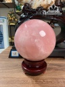 Bi Cầu Đá Thạch Anh Hồng Cao Đường Kính 16 (cm) 6,5kg