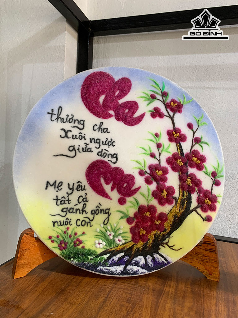 Tác Phẩm Đá Quý Lục Yên Đường Kính 35 (cm)