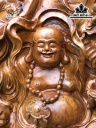 Tượng Phật Di Lặc Ngũ Phúc Gỗ Hương Cao 74 Ngang 70 Sâu 37 (cm)