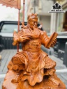 Tượng Quan Công Gỗ Hương Cao 67 Ngang 45 Sâu 35 (cm)