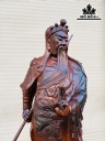 Tượng Quan Công Gỗ Trắc Cao 28 Ngang 26 Sâu 86 (cm)