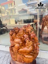 Tượng Phật Di Lặc Ngũ Phúc Gỗ Hương Cao 46 Ngang 48 Sâu 33 (cm)