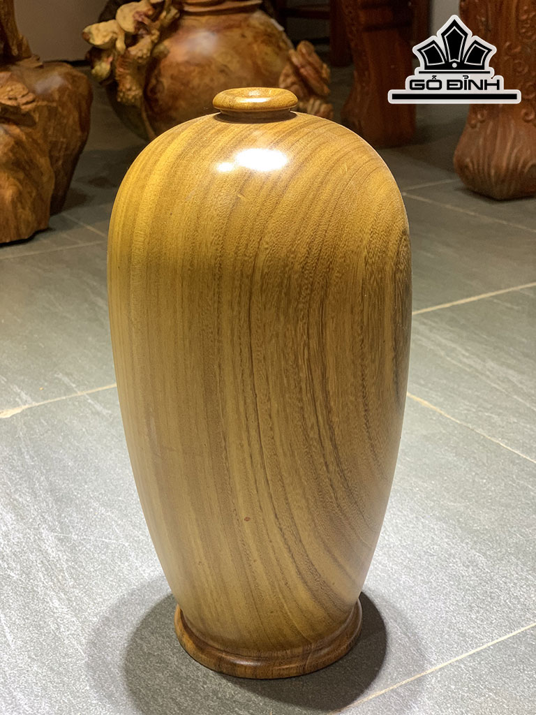 Bình Phú Quý Gỗ Cẩm Vàng Cao 26 Đường Kính 12 (cm)