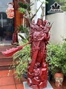 Tượng Quan Công Gỗ Tử Đàn Cao 105 Ngang 33 Sâu 33 (cm)