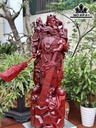 Tượng Quan Công Gỗ Tử Đàn Cao 105 Ngang 33 Sâu 33 (cm)