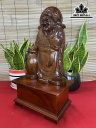 Tượng Thần Tài Gỗ Hương Cao 52 Ngang 28 Sâu 18 (cm)