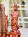 Tượng Phật Bà Quan Âm Gỗ Trắc Cao 75 Ngang 45 Sâu 23 (cm)