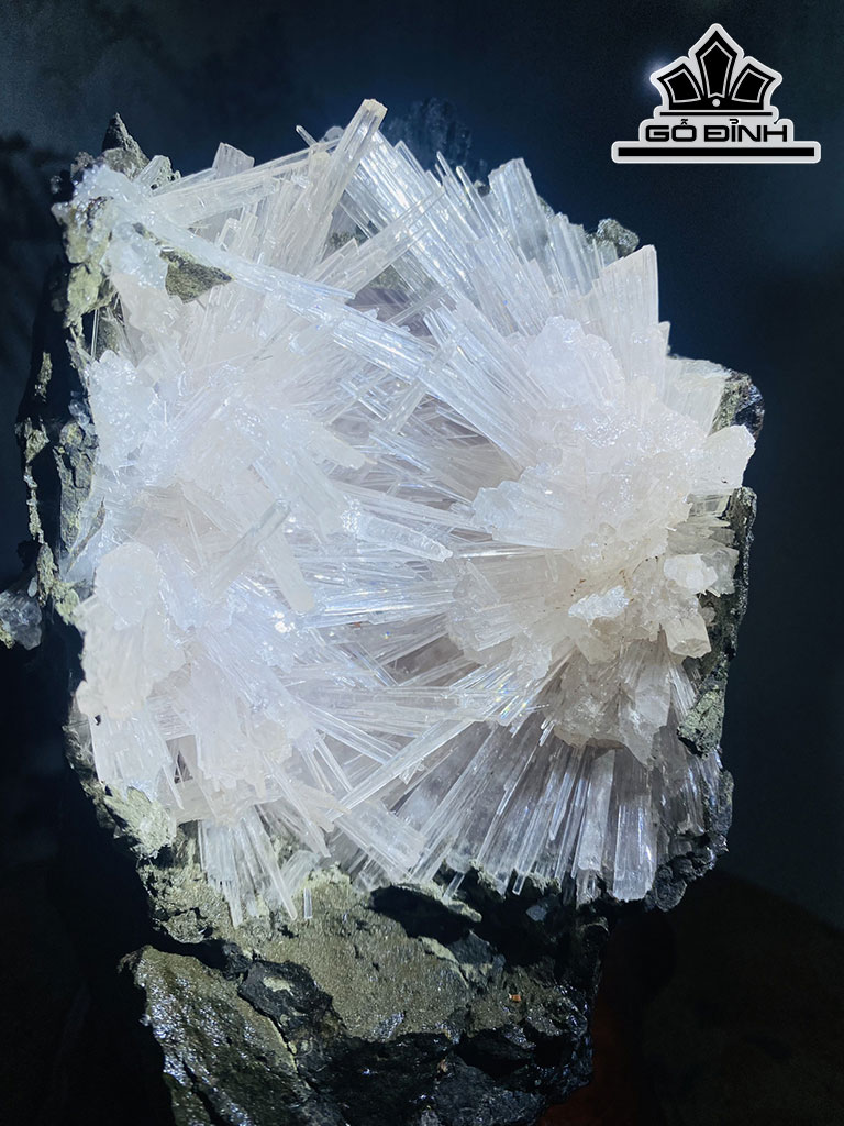 Bông Hoa Ưu Đàm Đá Aragonit Cao 22 Ngang 15 (cm) 3,5kg