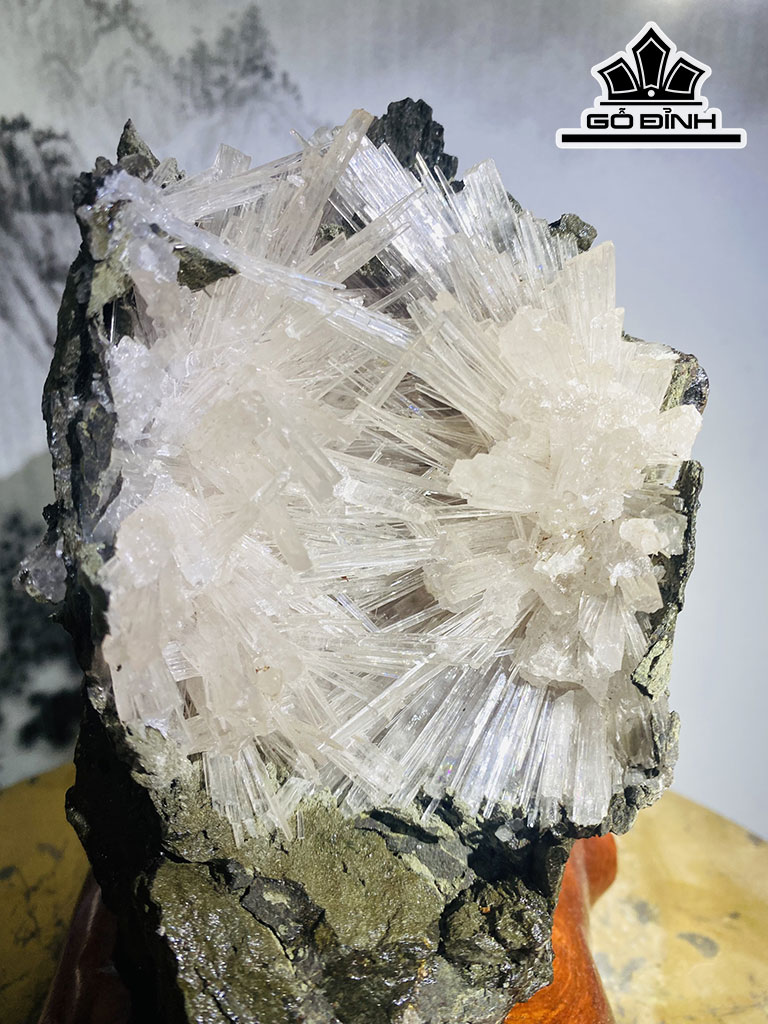 Bông Hoa Ưu Đàm Đá Aragonit Cao 22 Ngang 15 (cm) 3,5kg