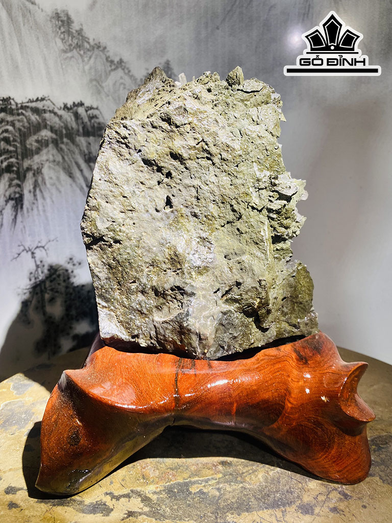 Bông Hoa Ưu Đàm Đá Aragonit Cao 22 Ngang 15 (cm) 3,5kg