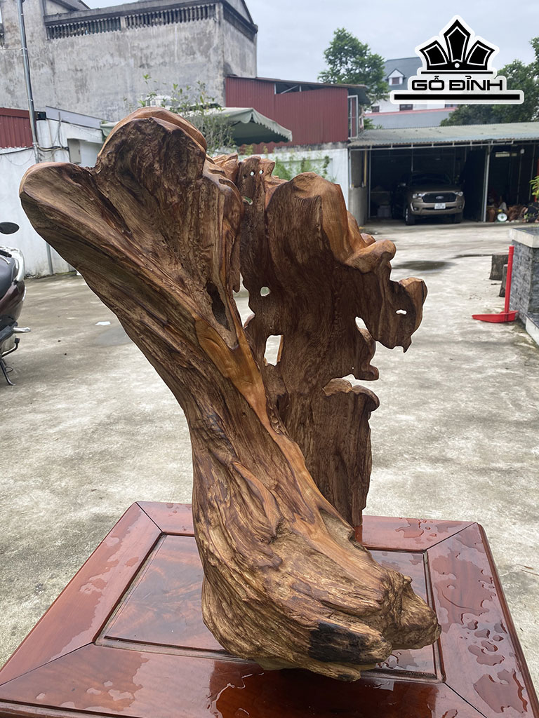 Tượng Phật Di Lặc Gỗ Ngọc Am Cao 68 Ngang 46 Sâu 45 (cm)