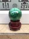 Bi Cầu Đá Lông Công (Malachite) Đường Kính 6,8 (cm) 0,63kg