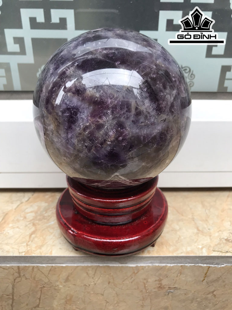 Bi Cầu Đá Thạch Anh Tím Đường Kính 11 (cm) 1,8kg