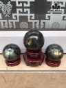 Bộ Ba Bi Cầu Đá Labradorite Đường Kính 66,86 (cm) 1,1kg