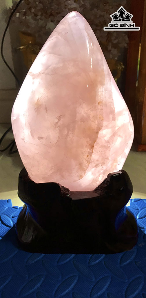 Núi Đá Cảnh Đá Thạch Anh Hồng Cao 28,5 Ngang 14 Sâu 7 (cm) 2,86kg