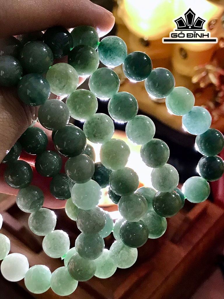Vòng Tay Đá Jadeite Đường Kính Hạt 10 (mm)